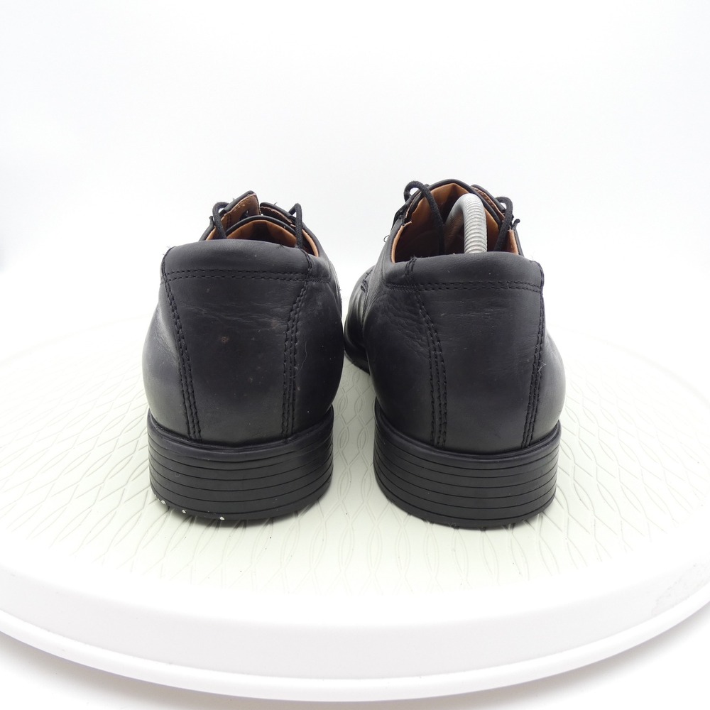 Clarks Collection Mens Tilden Walk Black Leather Derby Shoes Size 13W - Picture 4 of 9
